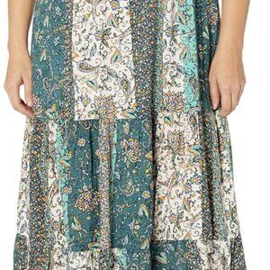 Women's Blush Shirred Maxi Dress 18 Plus V-Neck Tiered Stretch Sleeves